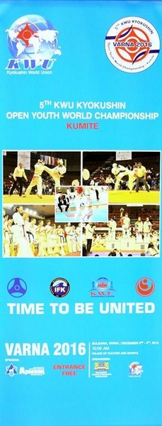 5 Mistrzostwa Świata Młodzieży w Kyokushin Karate – Warna 2016 