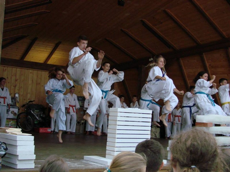 Pokaz ARS Klub Kyokushinkai - festyn dobroczynny w Laskowej
