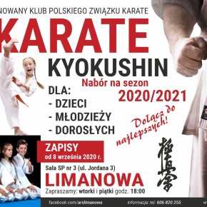 Nabór do sekcji Karate Kyokushin na sezon 2020/2021